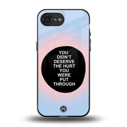 hurt back phone cover | glass case for iphone 16e