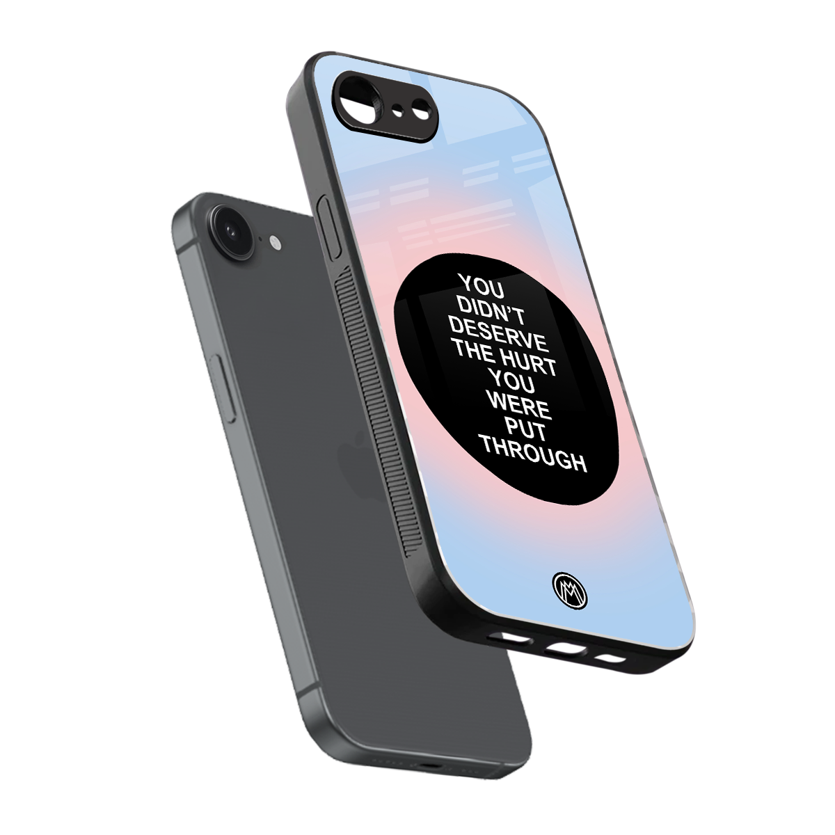 hurt back phone cover | glass case for iphone 16e