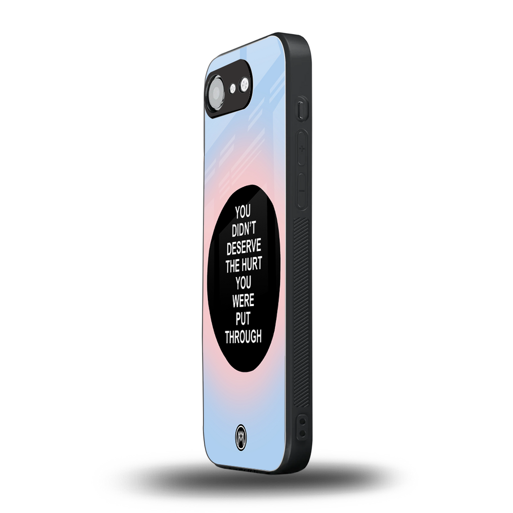 hurt back phone cover | glass case for iphone 16e