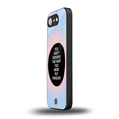 hurt back phone cover | glass case for iphone 16e