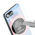 hurt back phone cover | glass case for iphone 16e