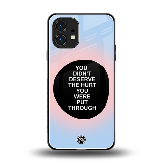 hurt back phone cover | glass case for nothing phone 1