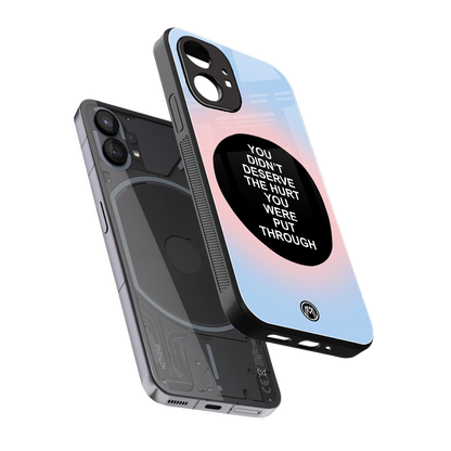 hurt back phone cover | glass case for nothing phone 1