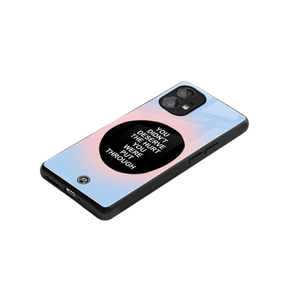 hurt back phone cover | glass case for nothing phone 1