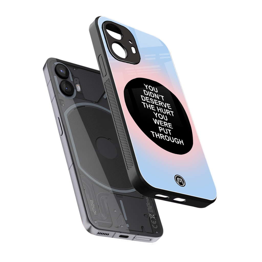 hurt back phone cover | glass case for nothing phone 2