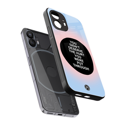 hurt back phone cover | glass case for nothing phone 2