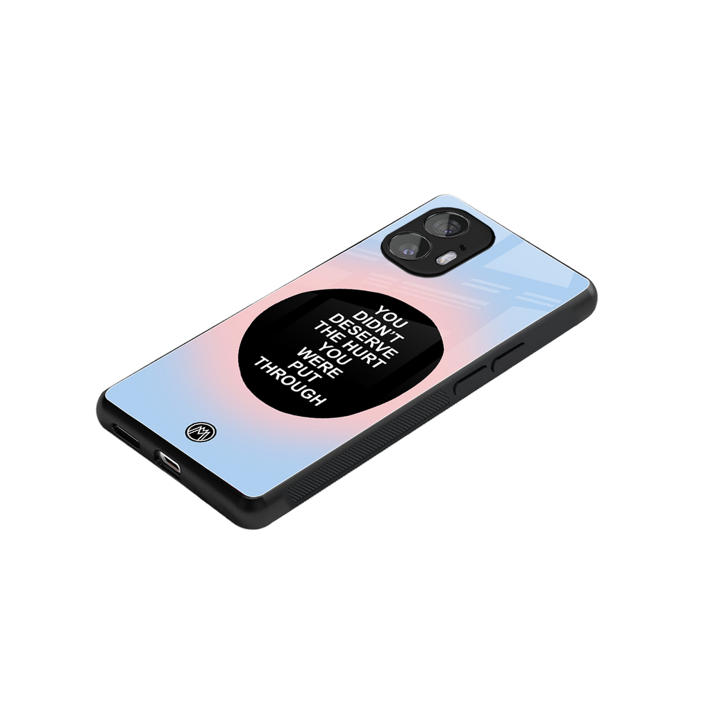 hurt back phone cover | glass case for nothing phone 2