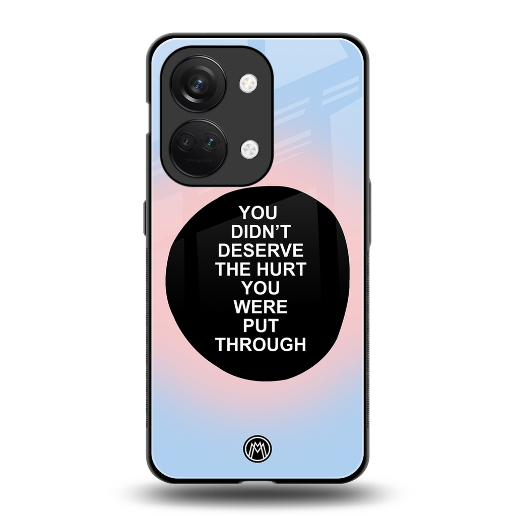 hurt back phone cover | glass case for oneplus nord 3