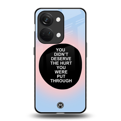 hurt back phone cover | glass case for oneplus nord 3