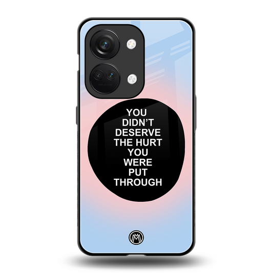 hurt back phone cover | glass case for oneplus nord 3