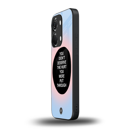 hurt back phone cover | glass case for oneplus nord 3
