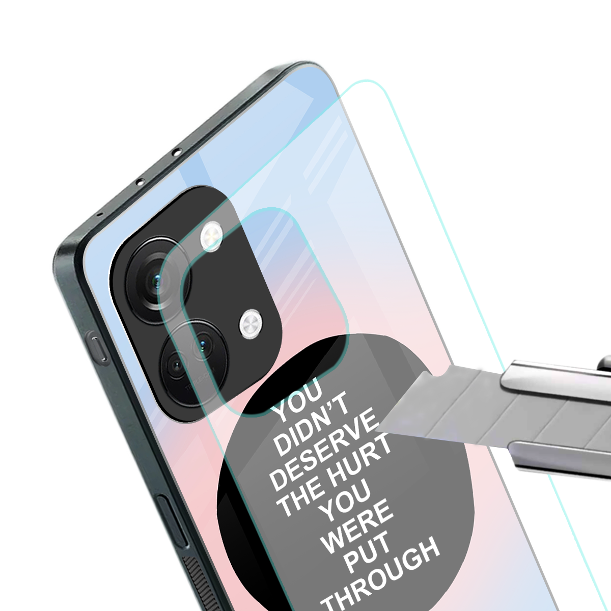 hurt back phone cover | glass case for oneplus nord 3