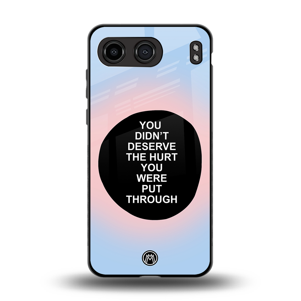 hurt back phone cover | glass case for oneplus nord 4