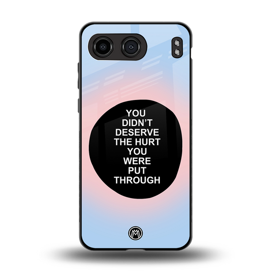 hurt back phone cover | glass case for oneplus nord 4