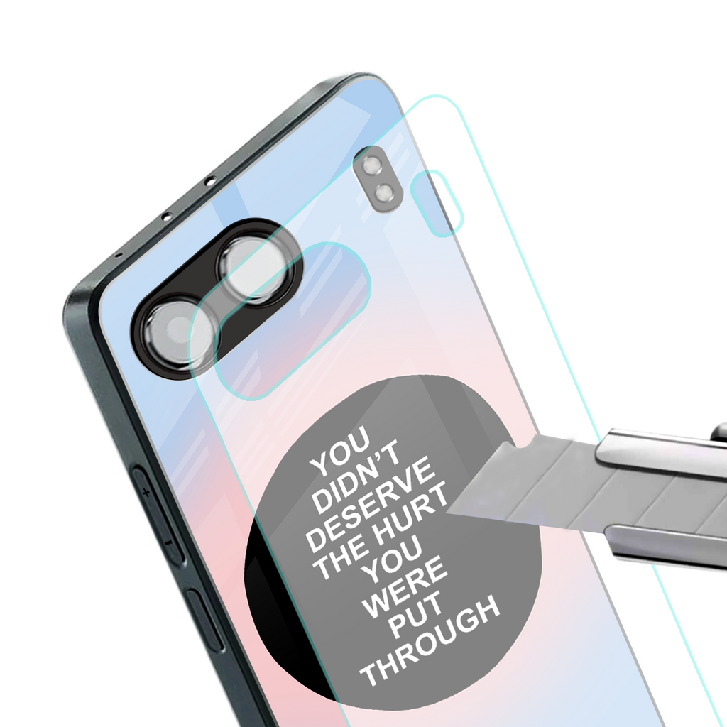 hurt back phone cover | glass case for oneplus nord 4