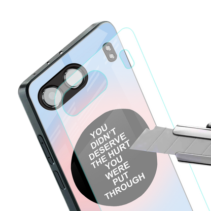 hurt back phone cover | glass case for oneplus nord 4