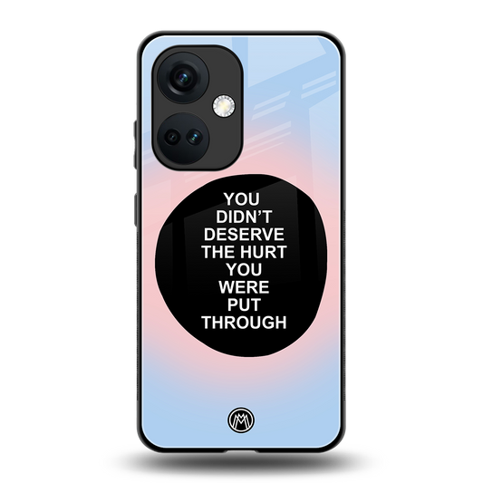 hurt back phone cover | glass case for oneplus nord ce 3