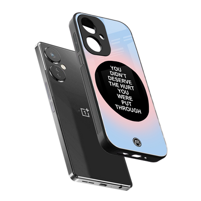 hurt back phone cover | glass case for oneplus nord ce 3