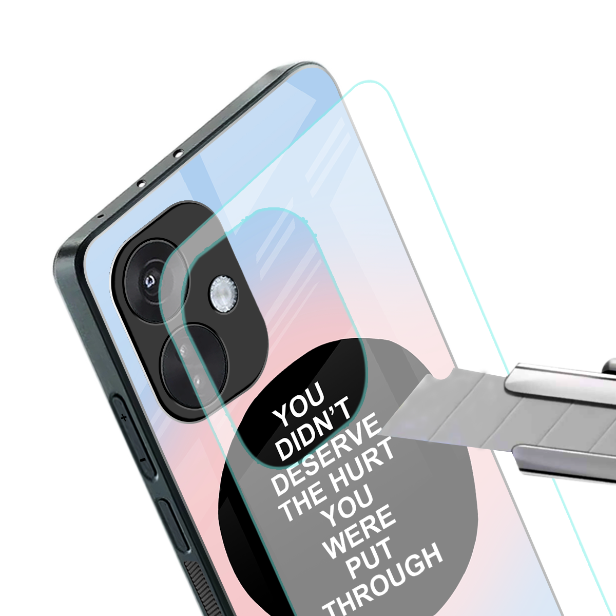 hurt back phone cover | glass case for oneplus nord ce 3