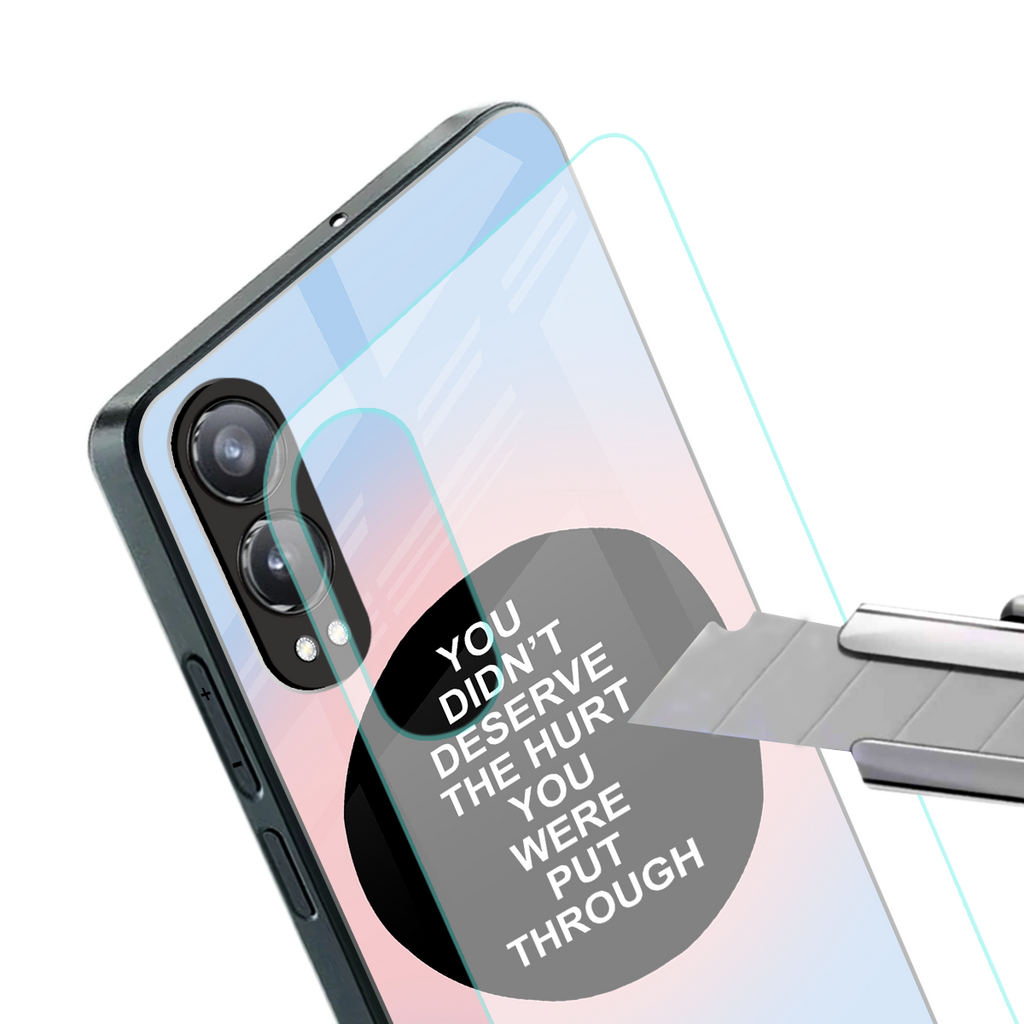 hurt back phone cover | glass case for oneplus nord ce 4 lite