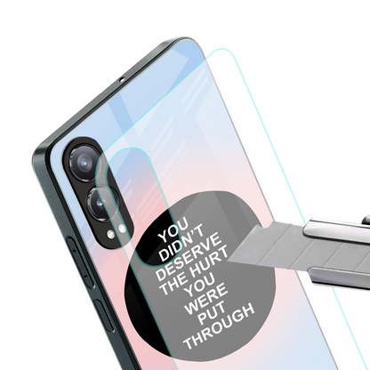 hurt back phone cover | glass case for oneplus nord ce 4 lite