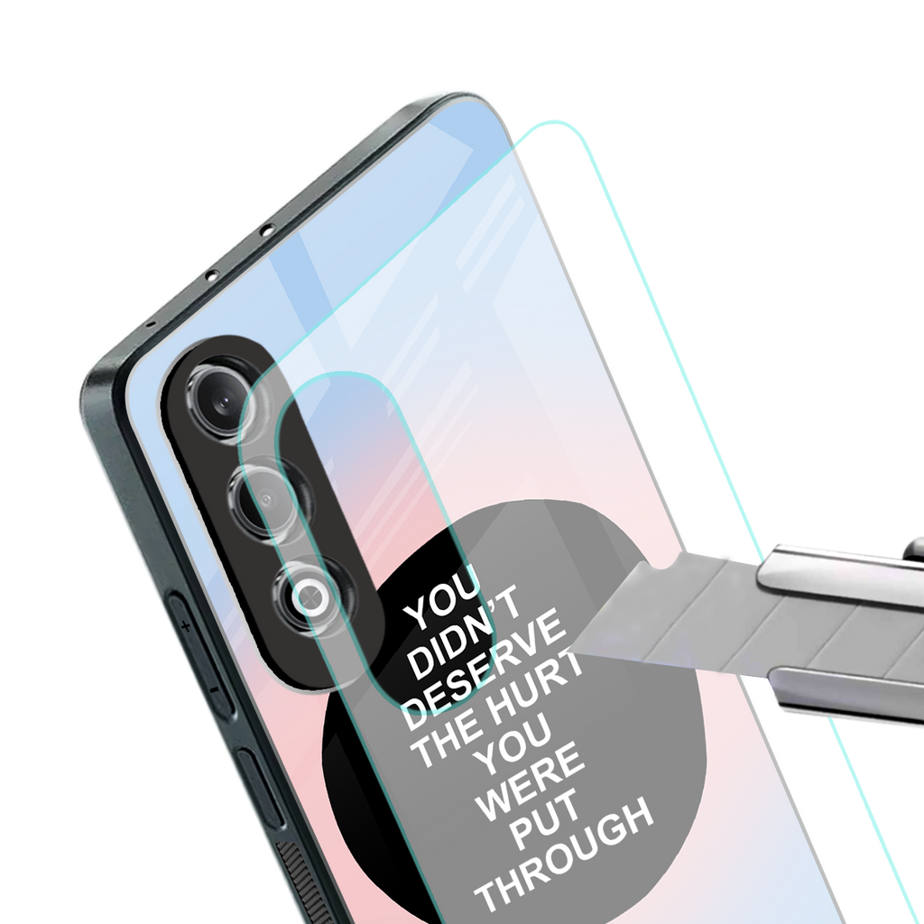 hurt back phone cover | glass case for oneplus nord ce 4