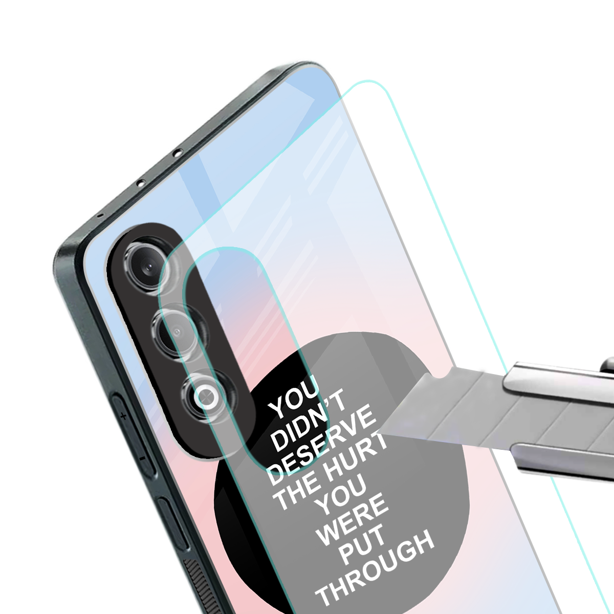 hurt back phone cover | glass case for oneplus nord ce 4