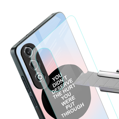 hurt back phone cover | glass case for oneplus nord ce 4