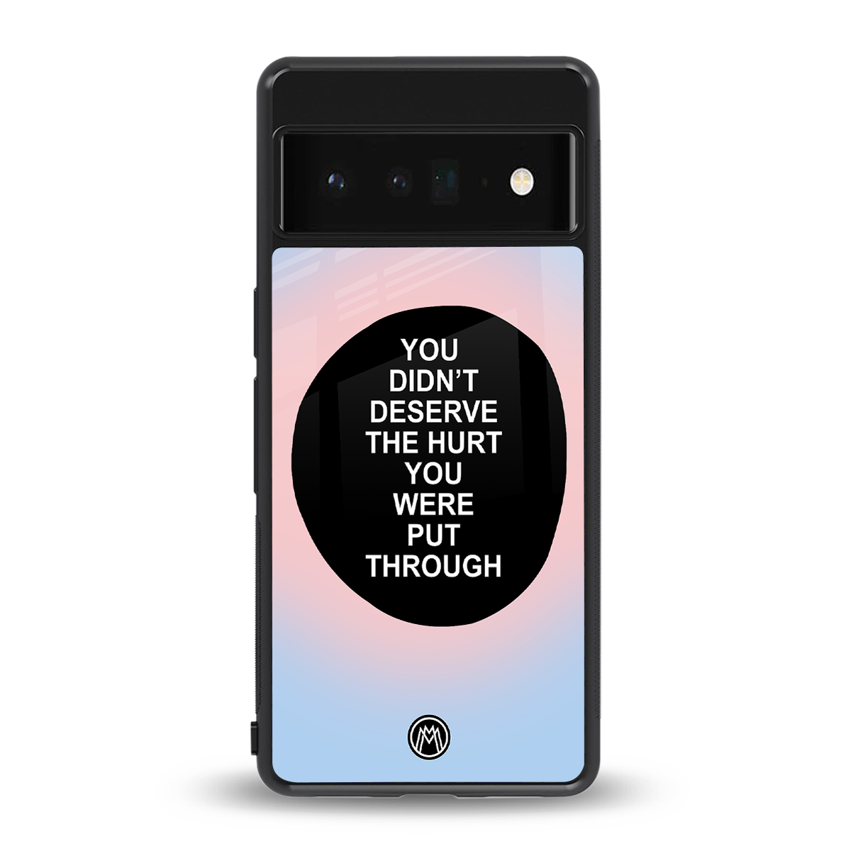 hurt back phone cover | glass case for google pixel 6 pro