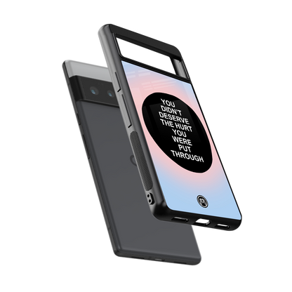 hurt back phone cover | glass case for google pixel 6 pro