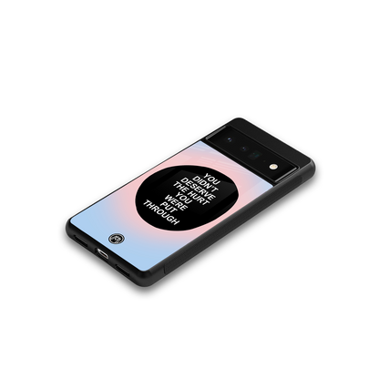 hurt back phone cover | glass case for google pixel 6 pro