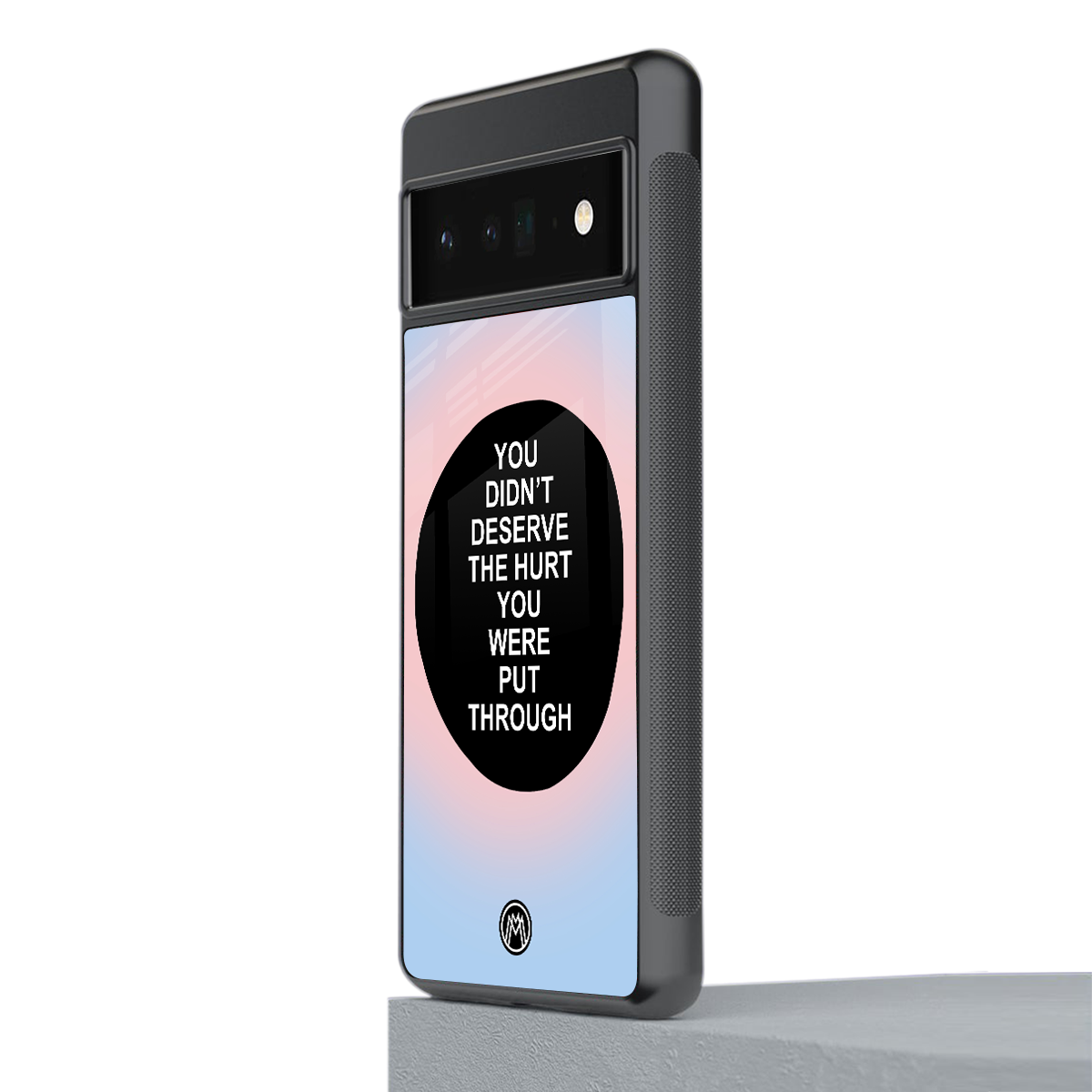 hurt back phone cover | glass case for google pixel 6 pro