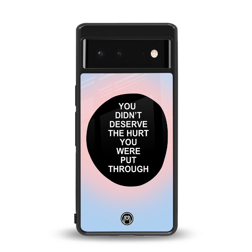 hurt back phone cover | glass case for google pixel 6
