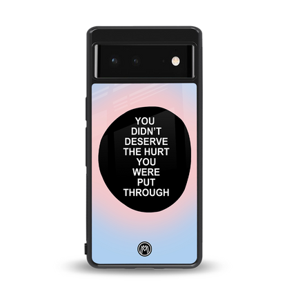 hurt back phone cover | glass case for Google Pixel 6A