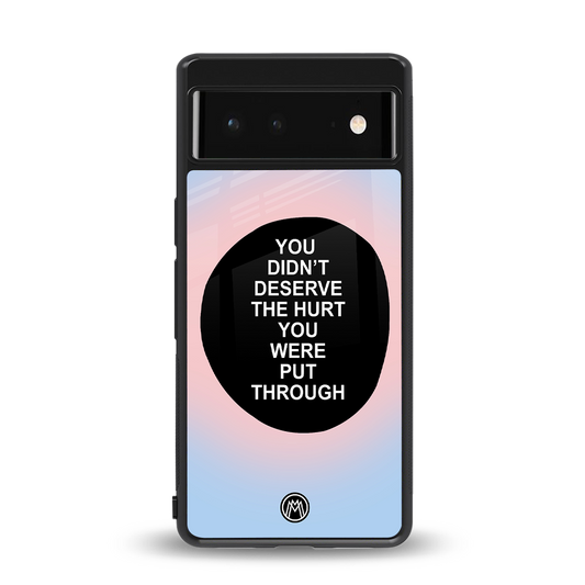 hurt back phone cover | glass case for Google Pixel 6A