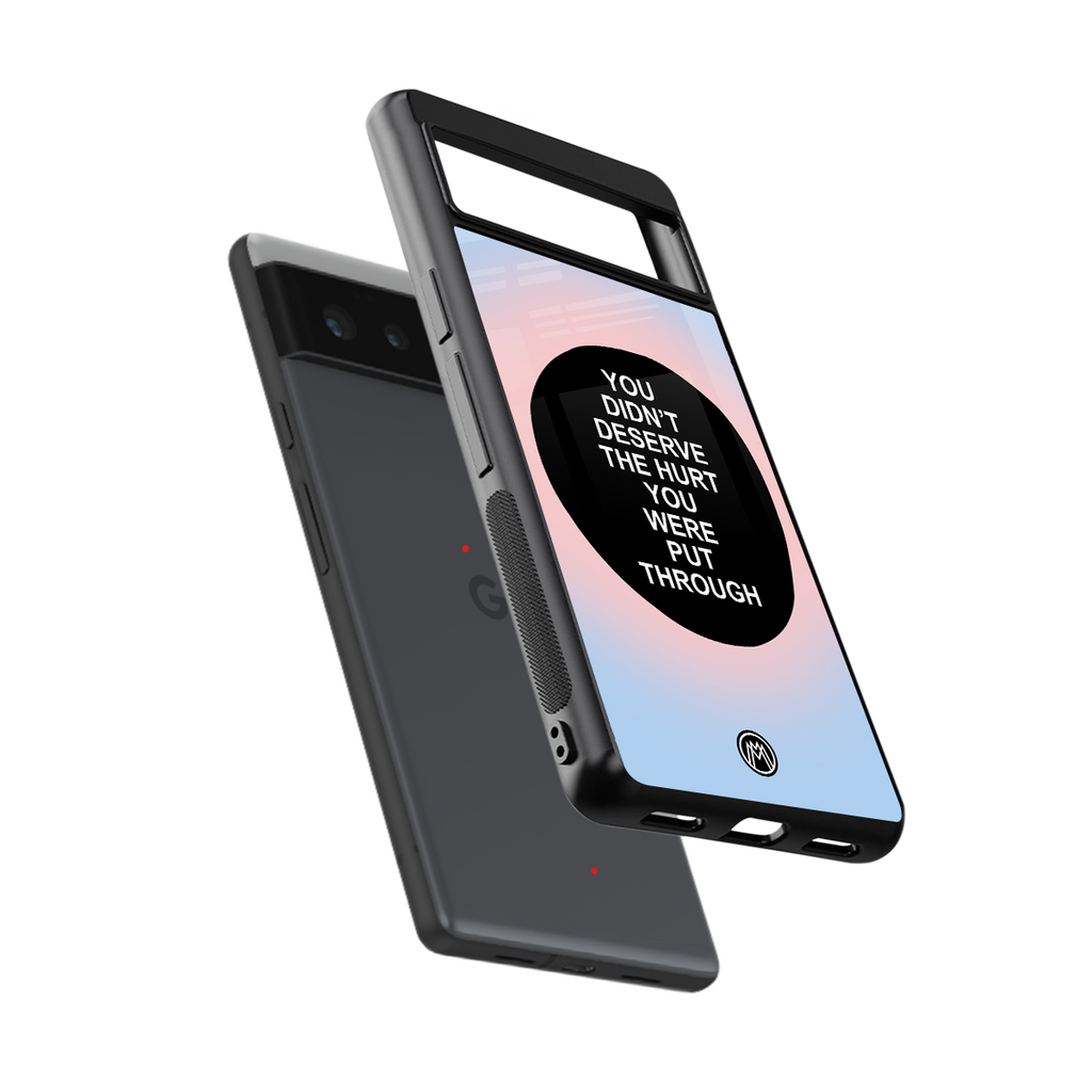 hurt back phone cover | glass case for google pixel 6