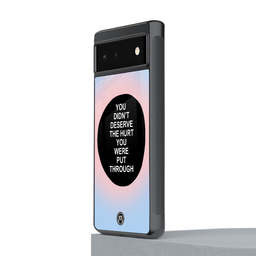 hurt back phone cover | glass case for google pixel 6