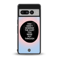hurt back phone cover | glass case for google pixel 7 pro