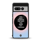 hurt back phone cover | glass case for google pixel 7 pro