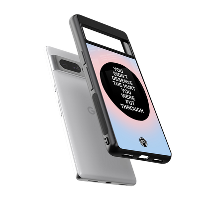 hurt back phone cover | glass case for google pixel 7 pro