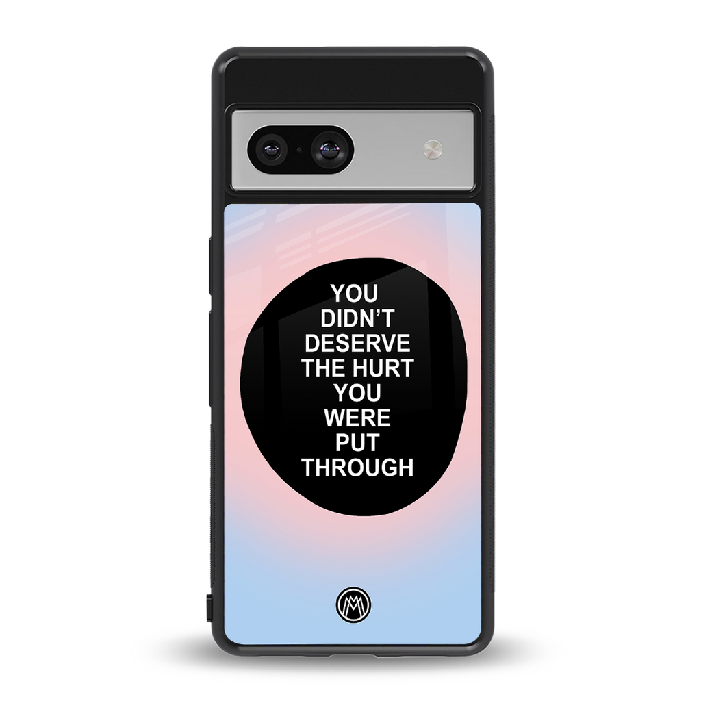 hurt back phone cover | glass case for Google Pixel 7