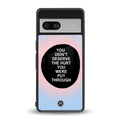 hurt back phone cover | glass case for Google Pixel 7