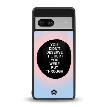 hurt back phone cover | glass case for Google Pixel 7A