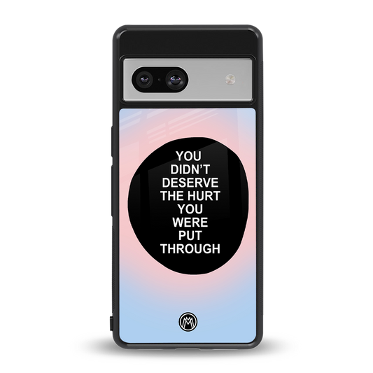 hurt back phone cover | glass case for Google Pixel 7A