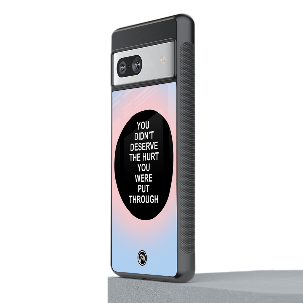 hurt back phone cover | glass case for Google Pixel 7