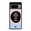 hurt back phone cover | glass case for google pixel 8 pro