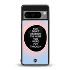 hurt back phone cover | glass case for google pixel 8 pro