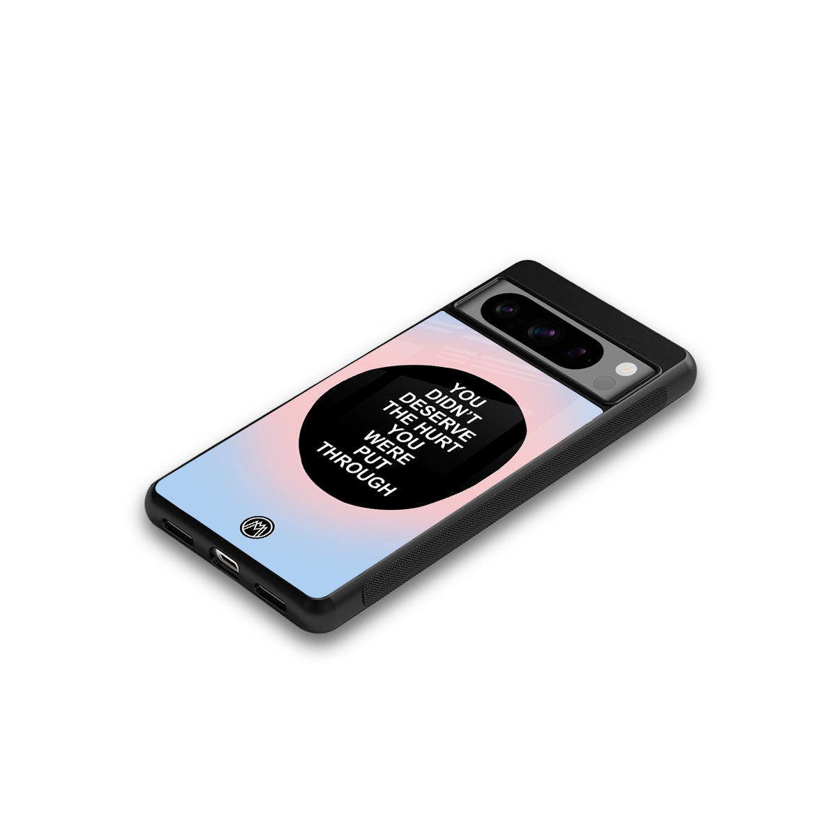 hurt back phone cover | glass case for google pixel 8 pro