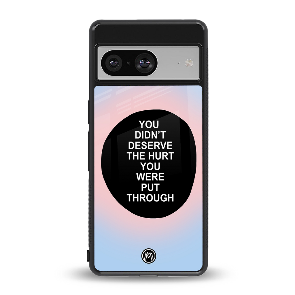 hurt back phone cover | glass case for Google Pixel 8