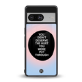 hurt back phone cover | glass case for Google Pixel 8